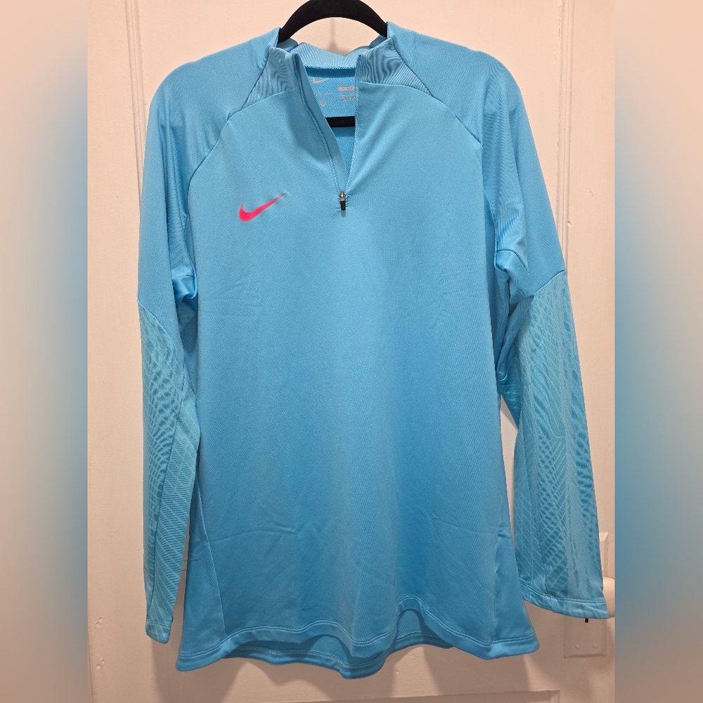 Nike Dri Fit Active Top, Blue/Pink, Size XL
